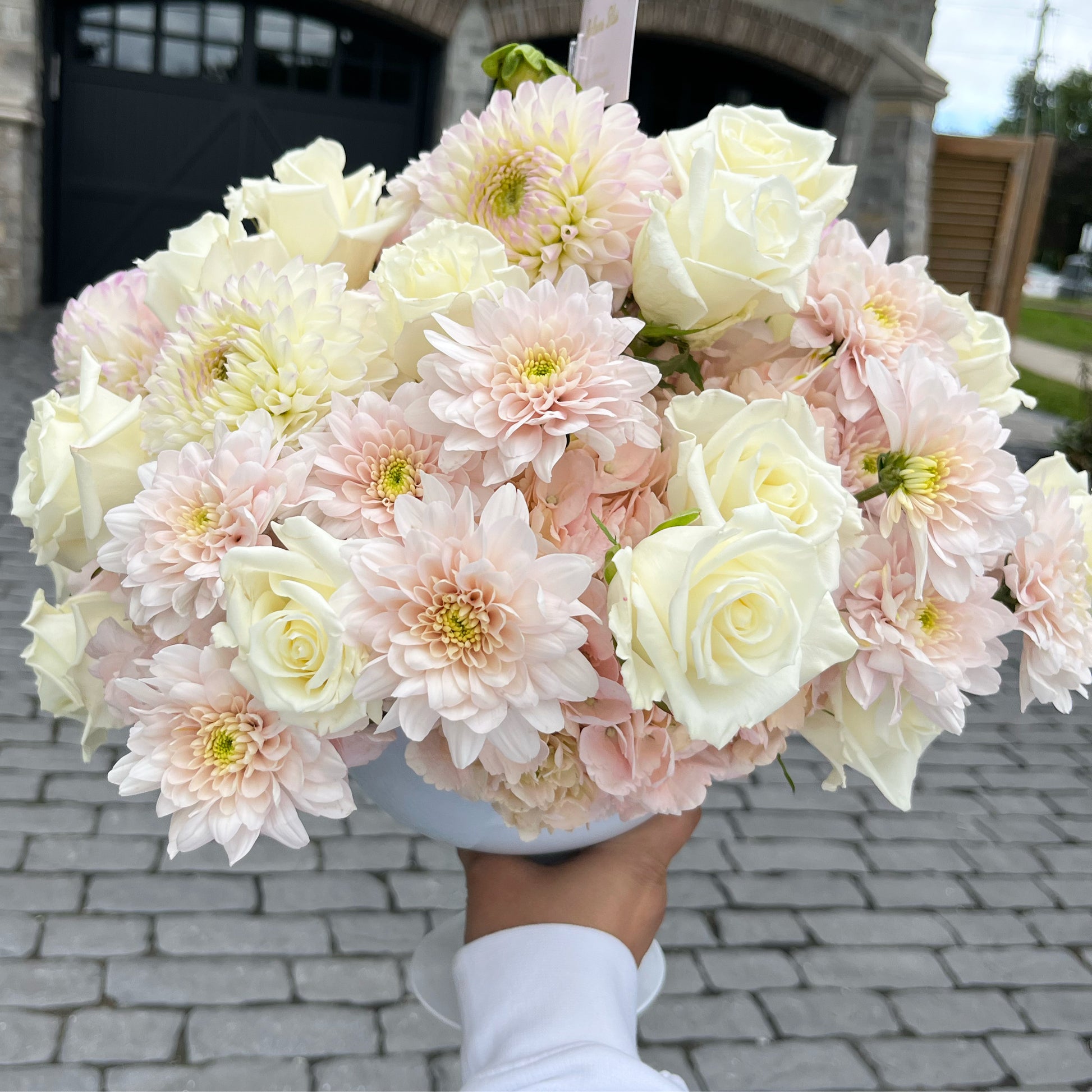 The White & Pink Beauty - The Detailed Florist