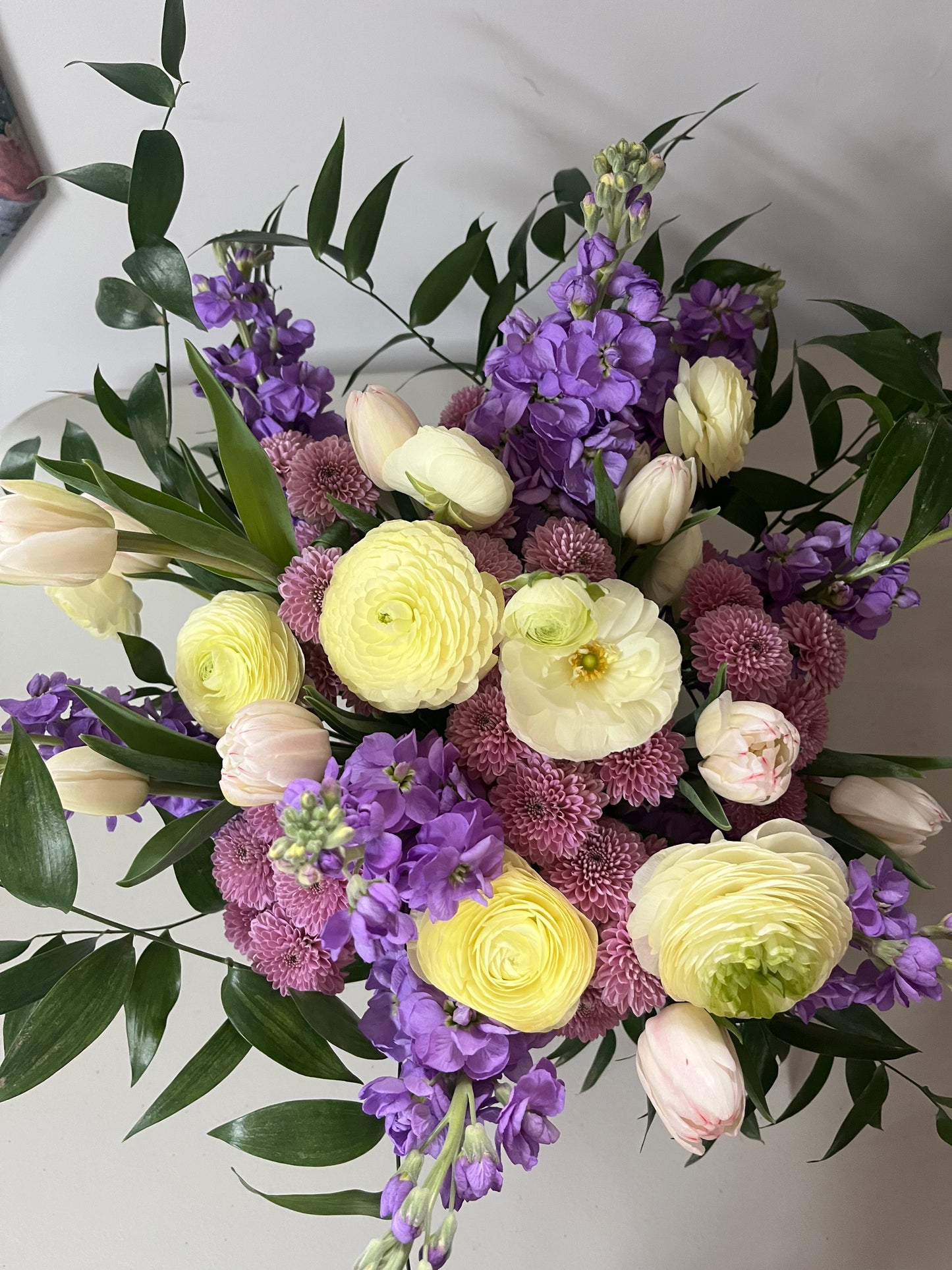 Yellow & Purple Beauty - The Detailed Florist