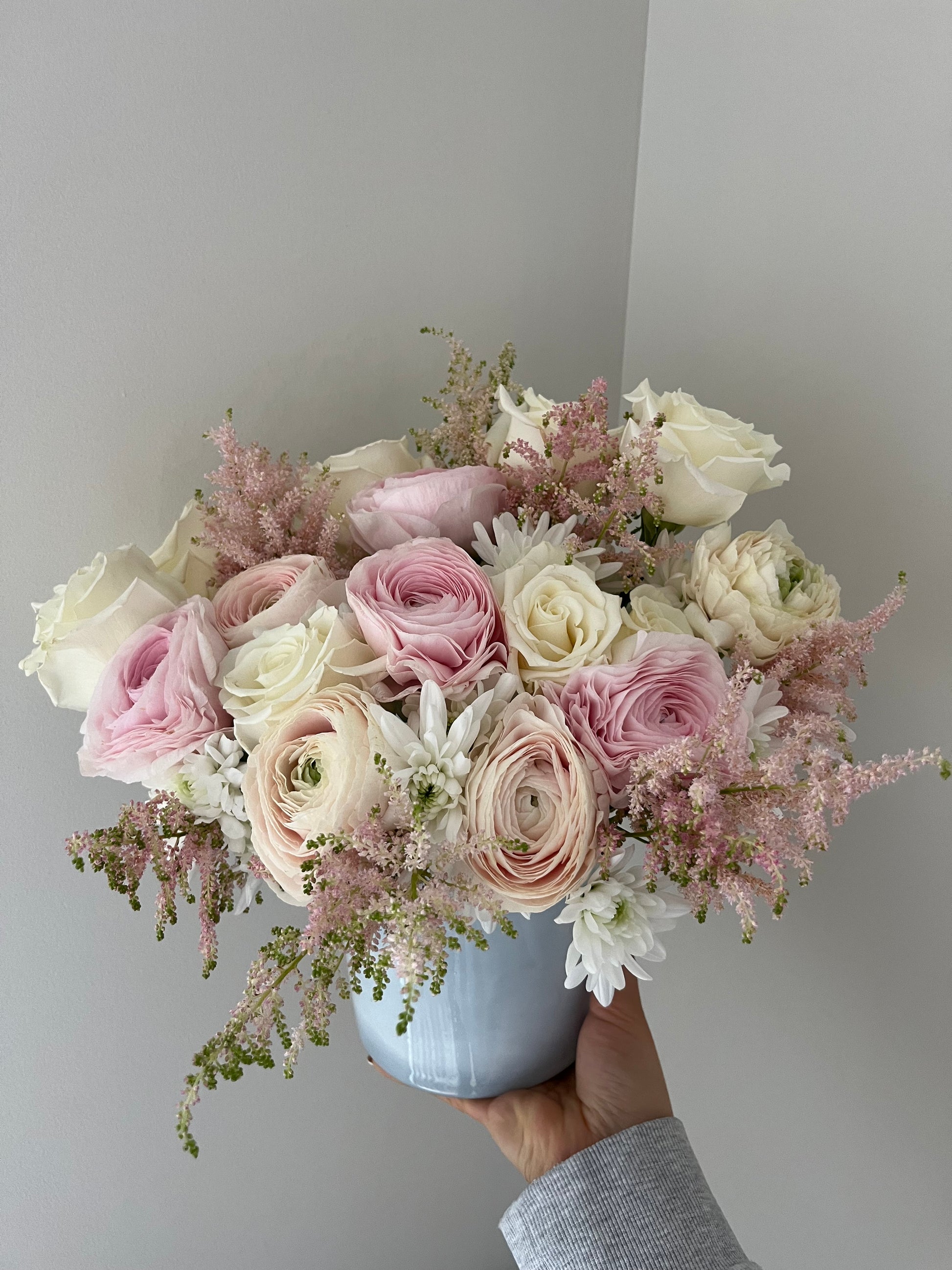 White & Pink Deluxe - The Detailed Florist